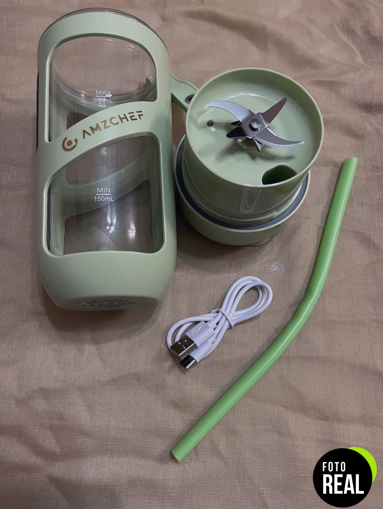 amzchef-batidora-portatil-10-cuchillas-verde-hierba-foto-2