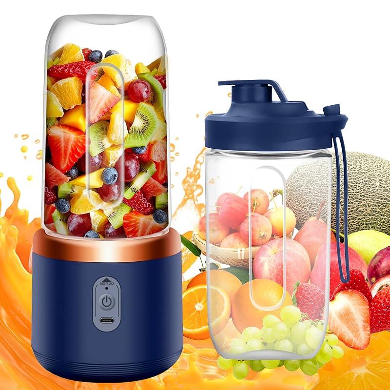 Mi aliada perfecta para smoothies: la mini licuadora portátil de 400ml.